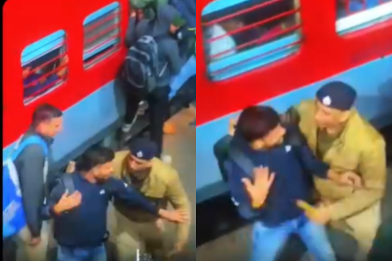 Viral Video: ट्रेन का दरवाजा नहीं खुलने पर यात्रियों ने की तोड़-फोड़ की कोशिश, RPF जवान ने सिखाया सबक