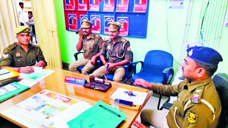 मृत महिला की जानकारी लेने पहुंची यूपी पुलिस