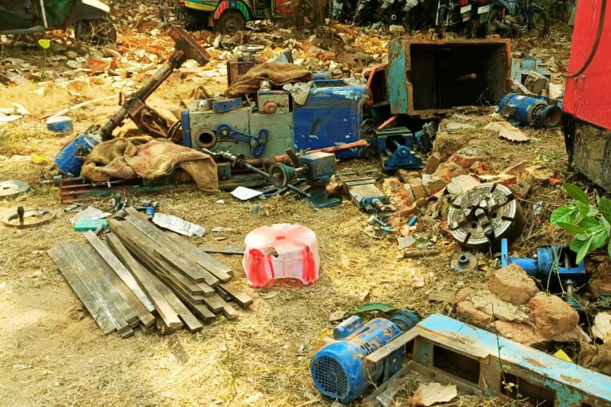 giridih crime news arms factory busted