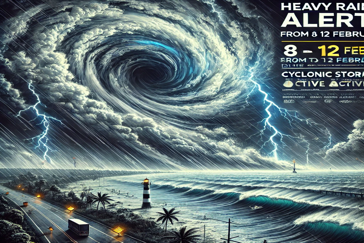 Heavy Rain Alert from 8 to 12 february