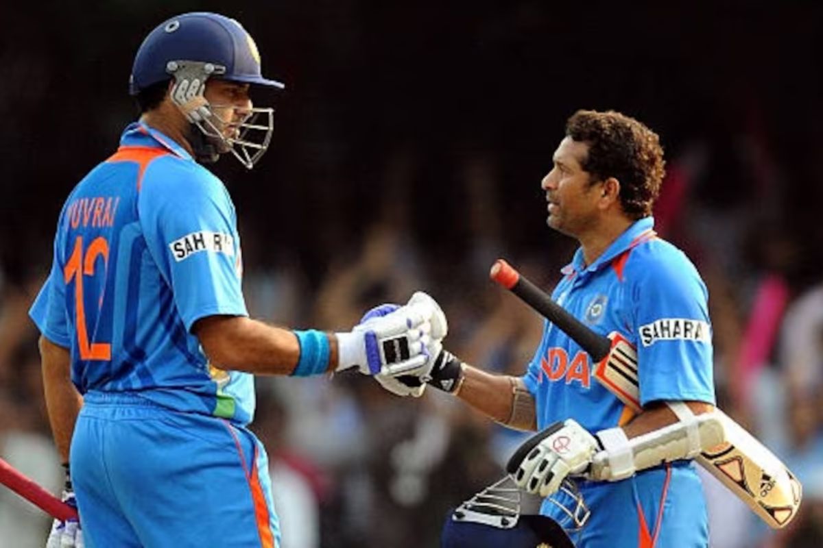sachin tendulkar and Yuvraj Singh
