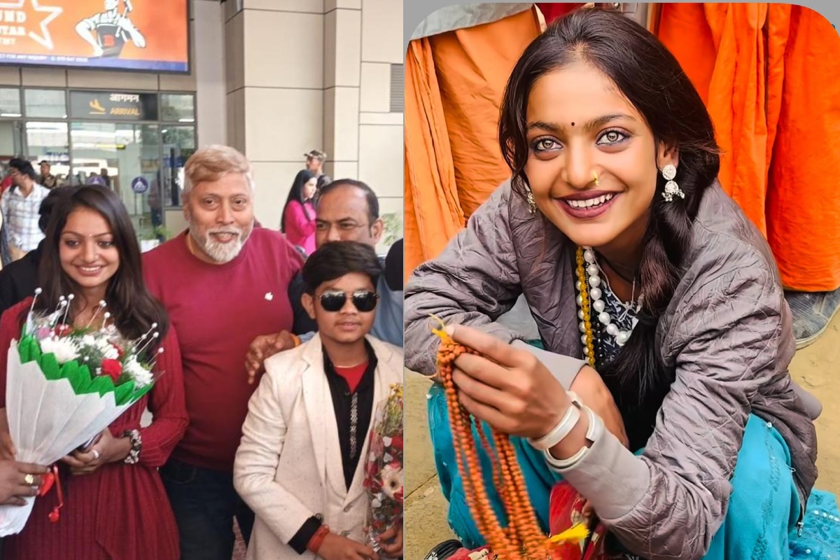 Viral Girl Monalisa reaches patna for mahashivratri