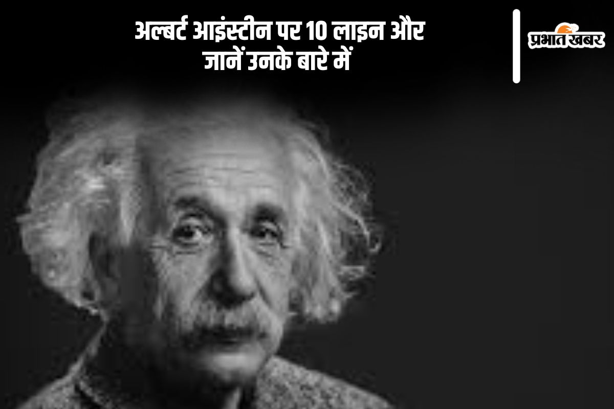 10 Lines on Albert Einstein in Hindi