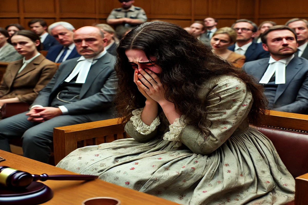 AI Image Actress broke down in tears in court