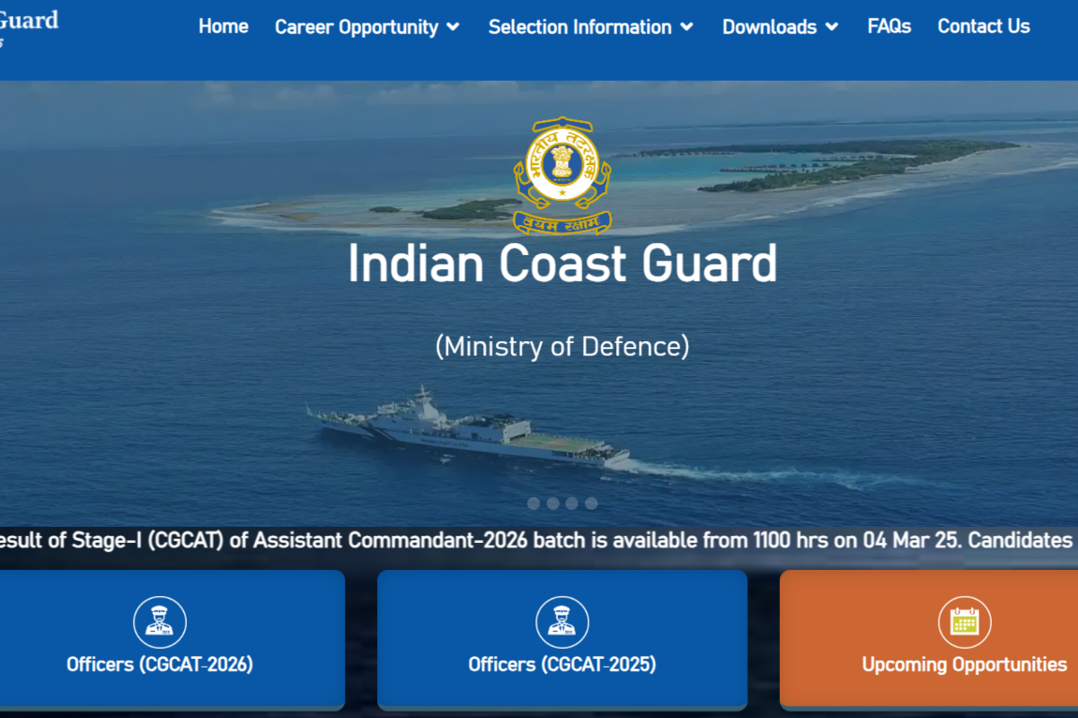 CGCAT Assistant Commandant Result 2025 Out