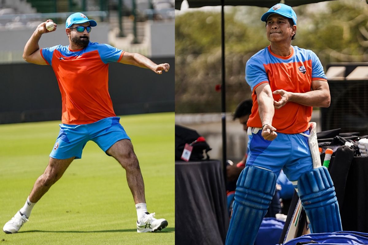 Irfan Pathan and Sachin Tendulkar
