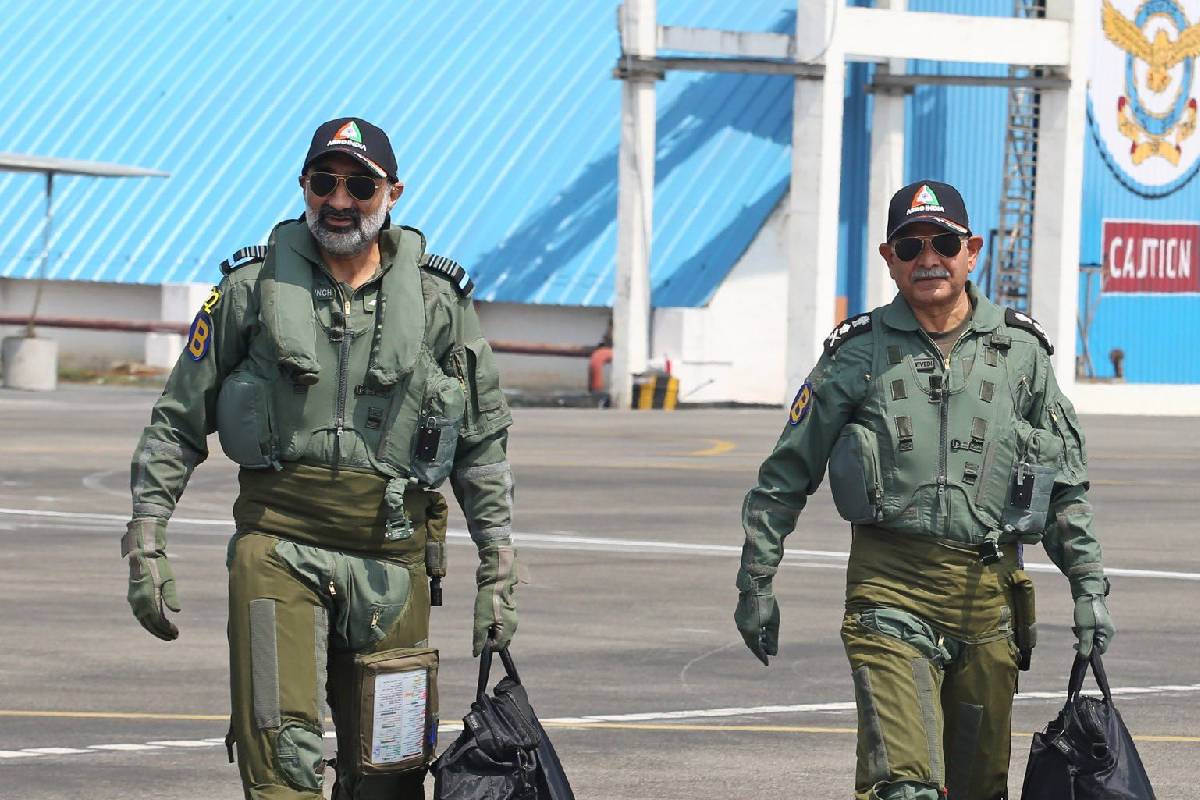 Chief of Army Staff General Upendra Dwivedi and Chief of Air Staff Air Chief Marshal AP Singh