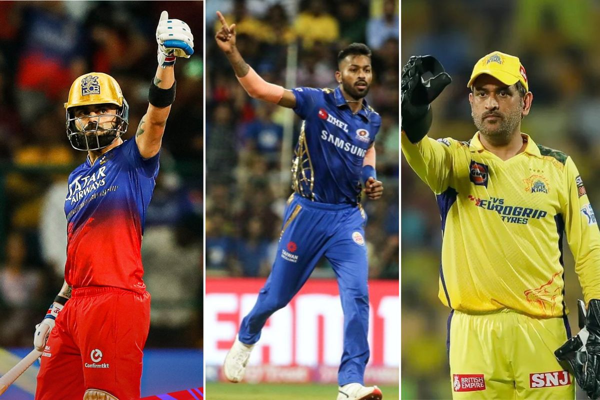 Virat Kohli, Hardik Pandya and MS Dhoni