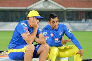 Stephen Fleming and MS Dhoni