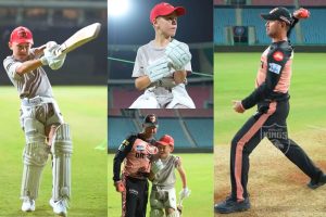 Ricky Ponting with son Fletcher William Ponting.