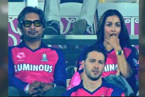 Kumar Sangakkara and Malaika Arora.