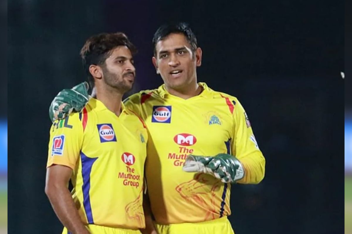 Shardul Thakur with MS Dhoni