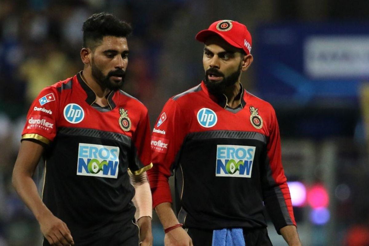 Virat Kohli and Mohammad Siraj