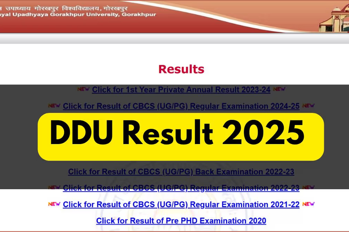 DDU Result 2025 Out
