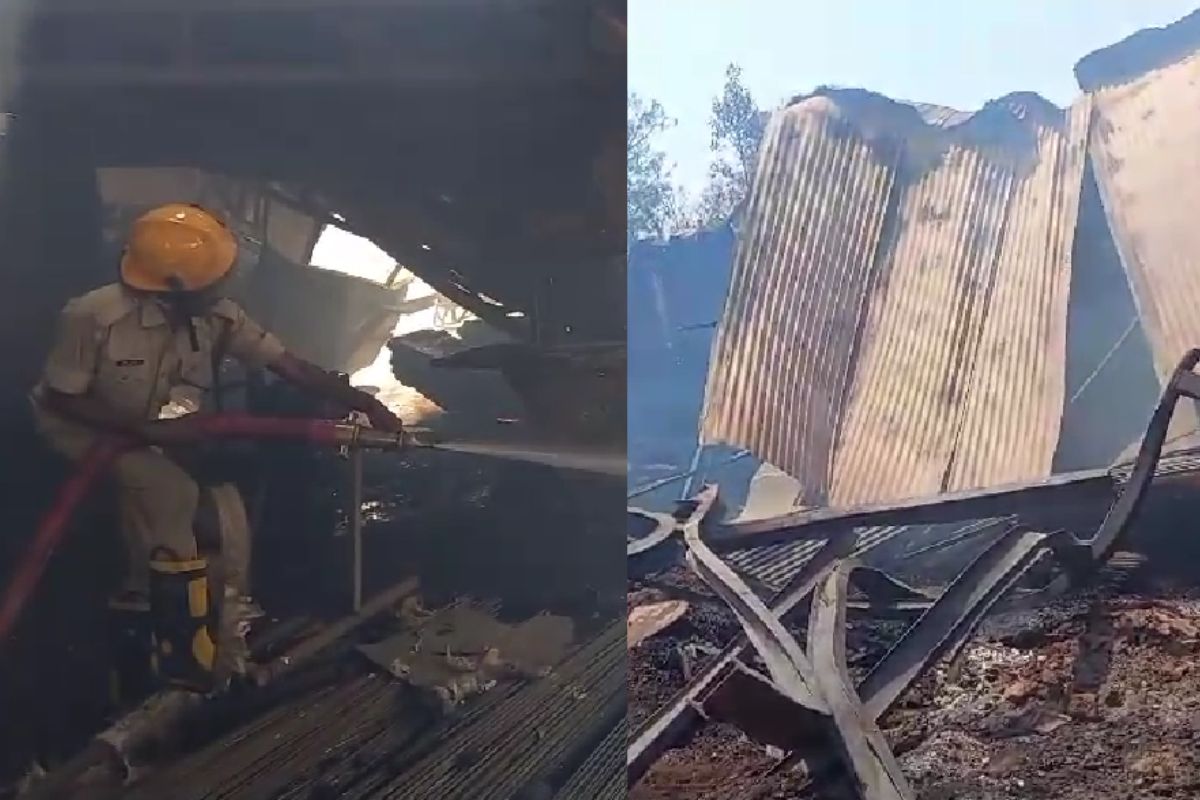 Fire in Bokaro Timber