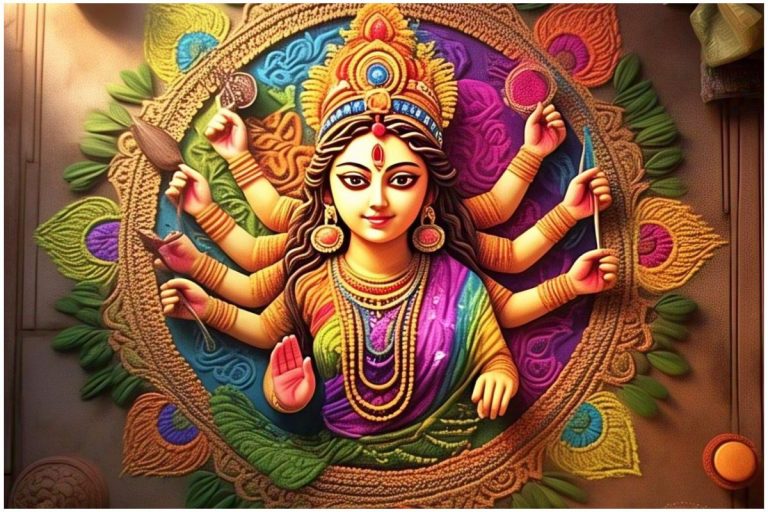 Navratri Rangoli Designs: नवरात्रि में घर को सजाएं इन अनोखे रंगोली डिजाइन से, मां दुर्गा होंगी प्रसन्न