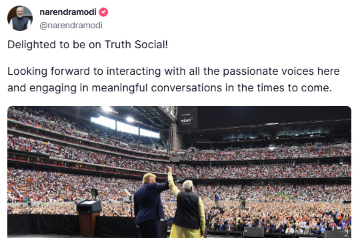 PM Modi Joined Truth Social