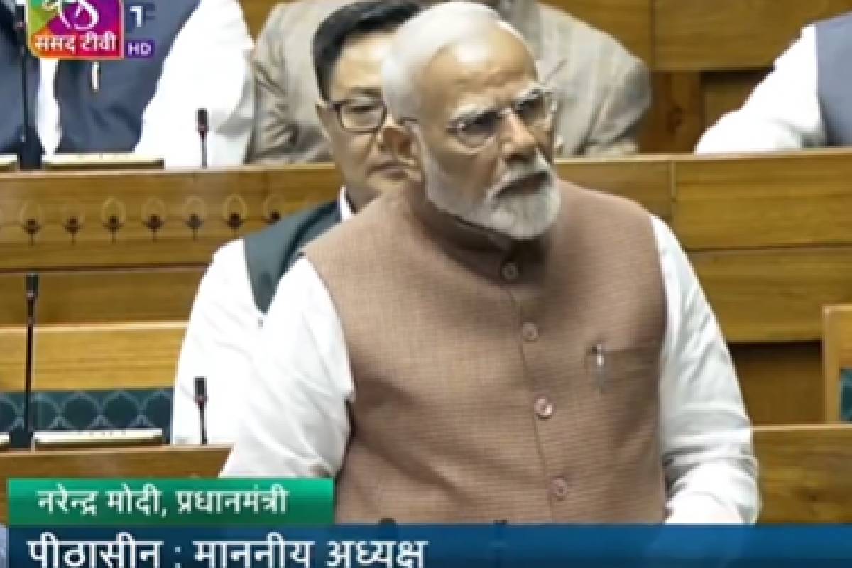 PM Modi in Lok sabha