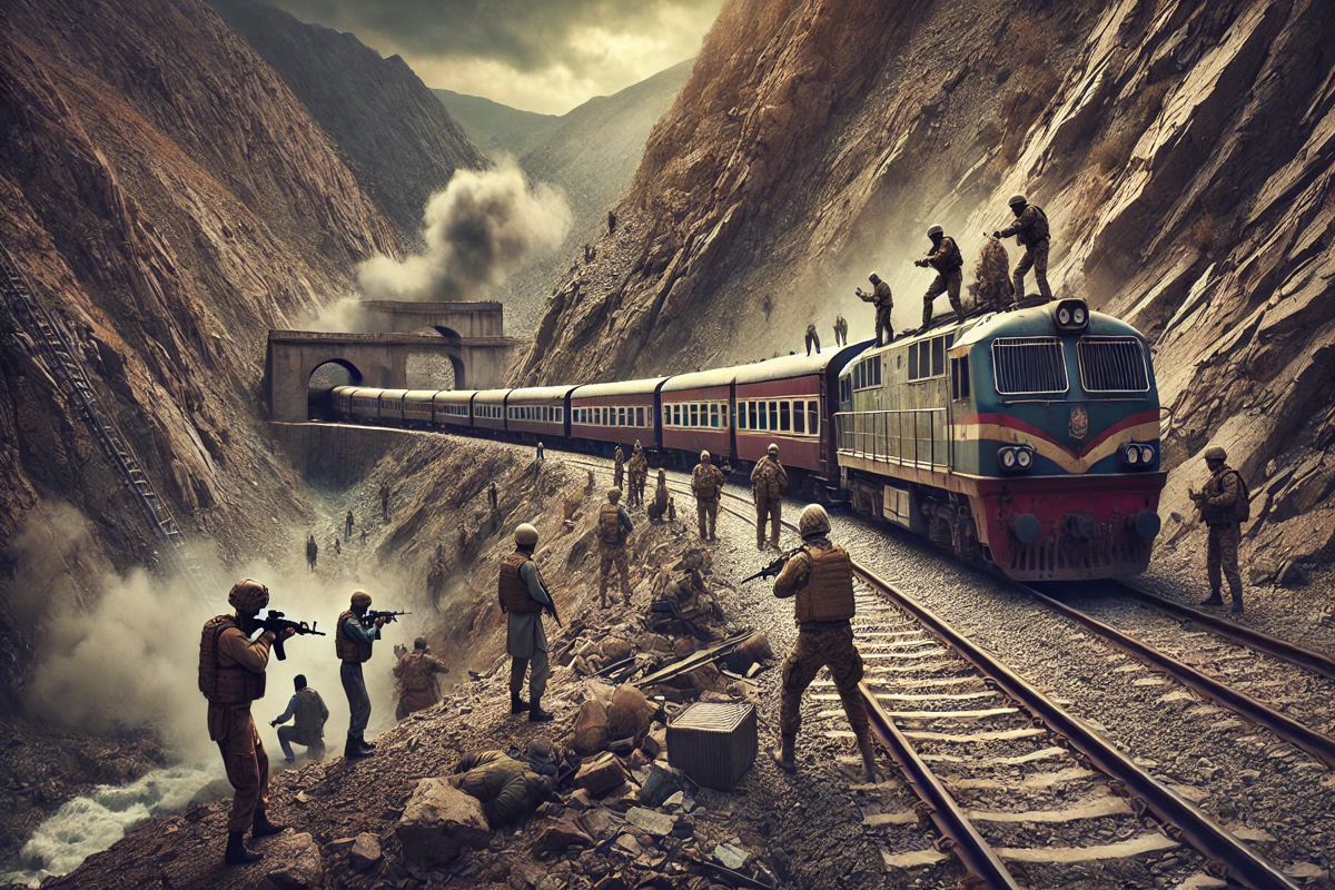 AI Image Pakistan Train Hijack