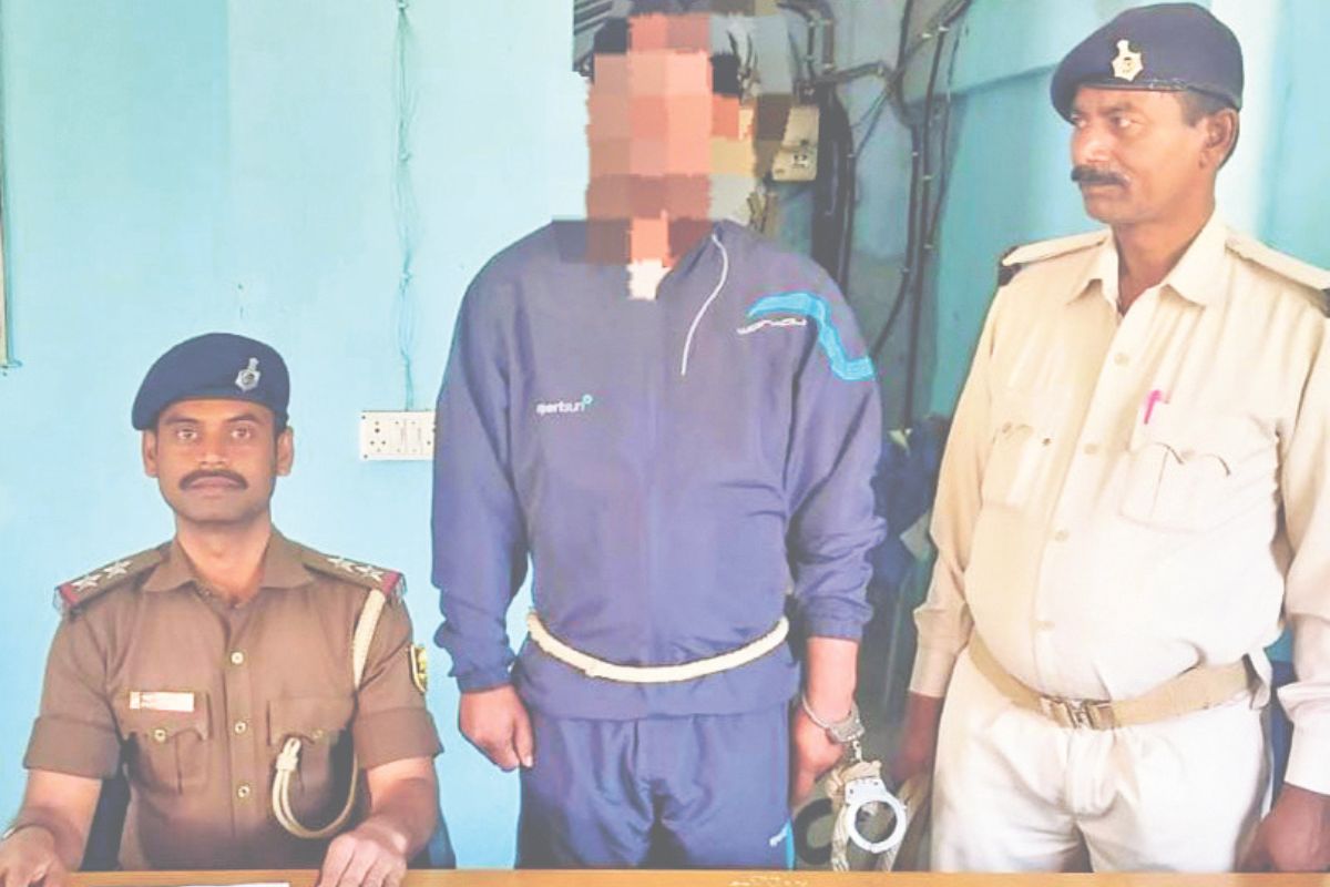 पुलिस हिरासत में आरोपी