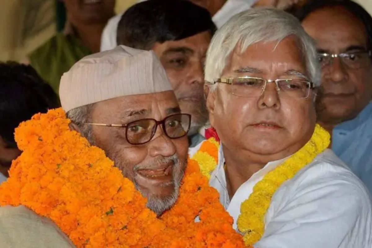 लालू यादव के साथ पूर्व गृहराज्य मंत्री मोहम्मद तस्लीमुद्दीन