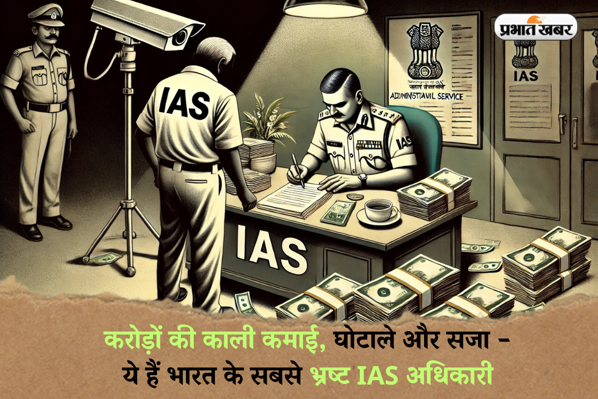 Corrupt IAS Officers in India (Image generated by AI)