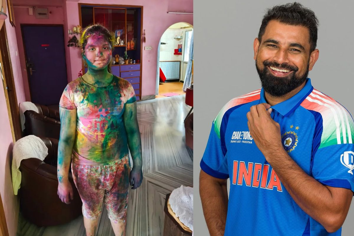 Shami Daughter played Holi