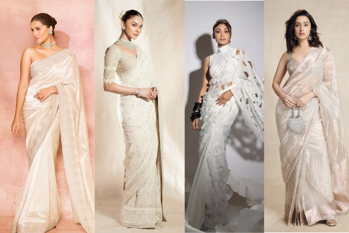 6 Trending White Partywear Saree: श्रद्धा कपूर से लेकर शिल्पा शेट्टी तक, ये पार्टीवियर साड़ी आपको देंगी एलीगेंट और ग्रेसफुल लुक