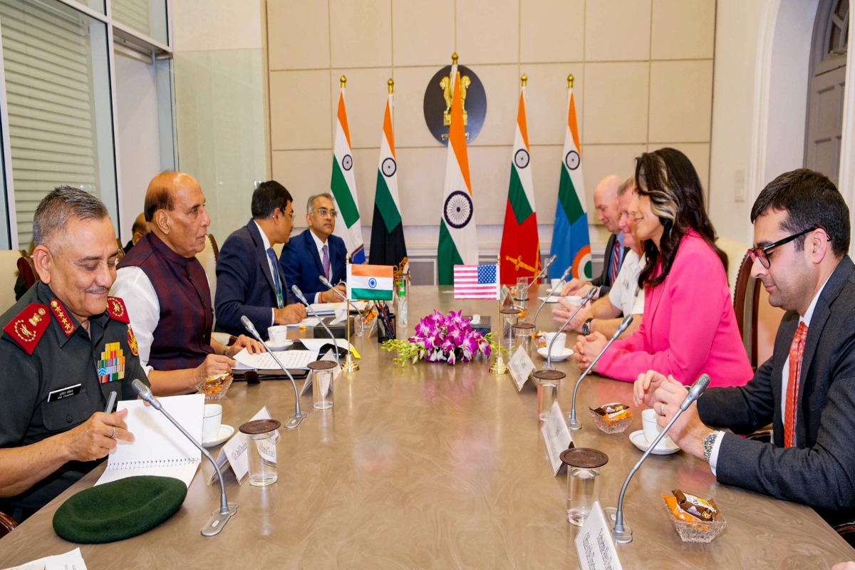 Tulsi Gabbard Meets Rajnath Singh