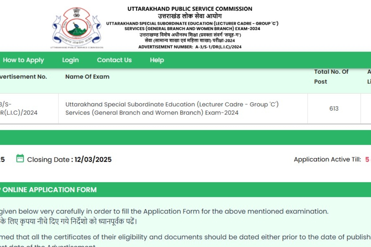 UKPSC Lecturer Registration Window Reopens 2025