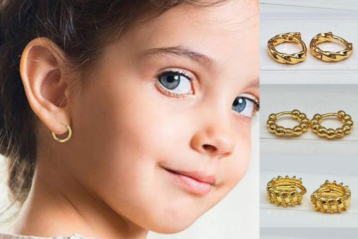 Gold Kid's Earring Designs