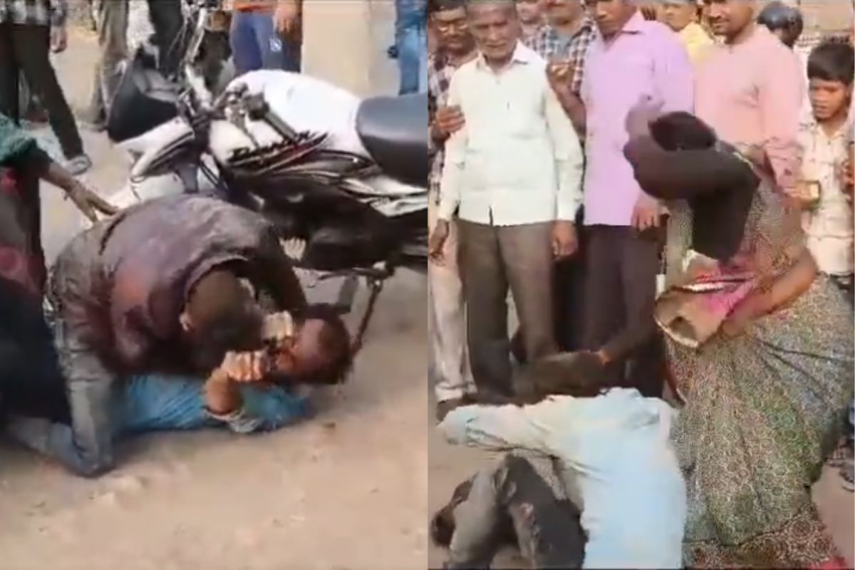 Viral Video of Wife brutally beat husband with boyfriend