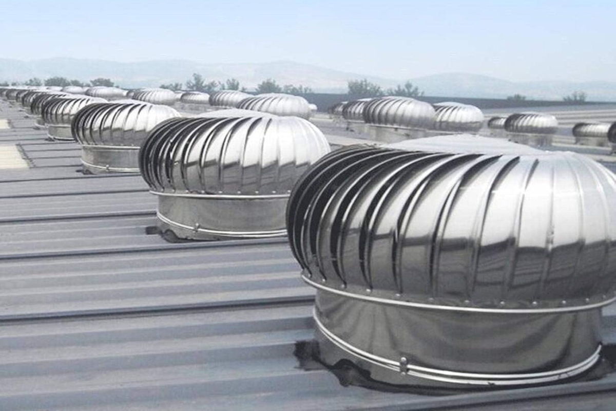 What is steel dome rotating device on factory turbo ventilator