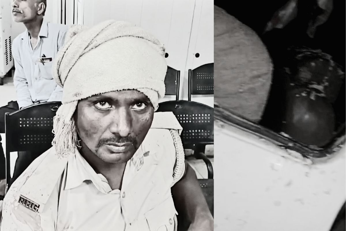 bagaha police attack| In Bihar, liquor smugglers attacked the excise department team, policemen ran away to save their lives