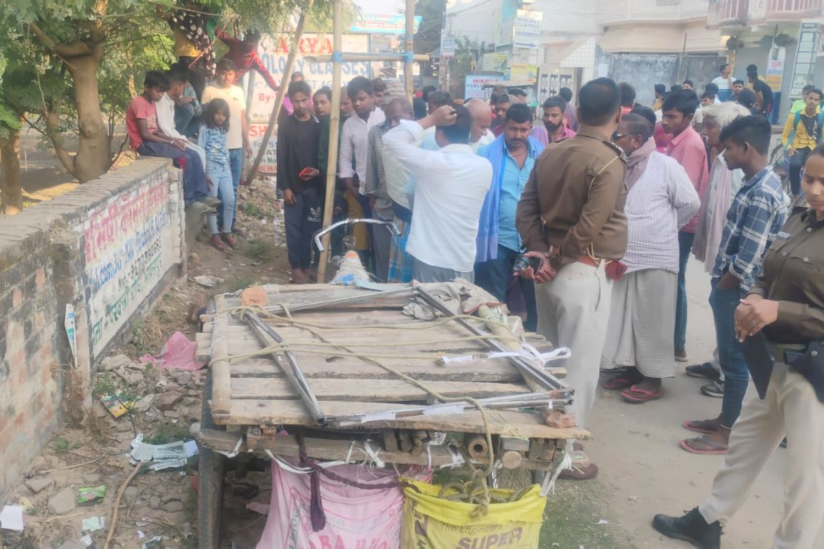 bhagalpur crime news| Thela driver murdered by slitting his throat in Bhagalpur