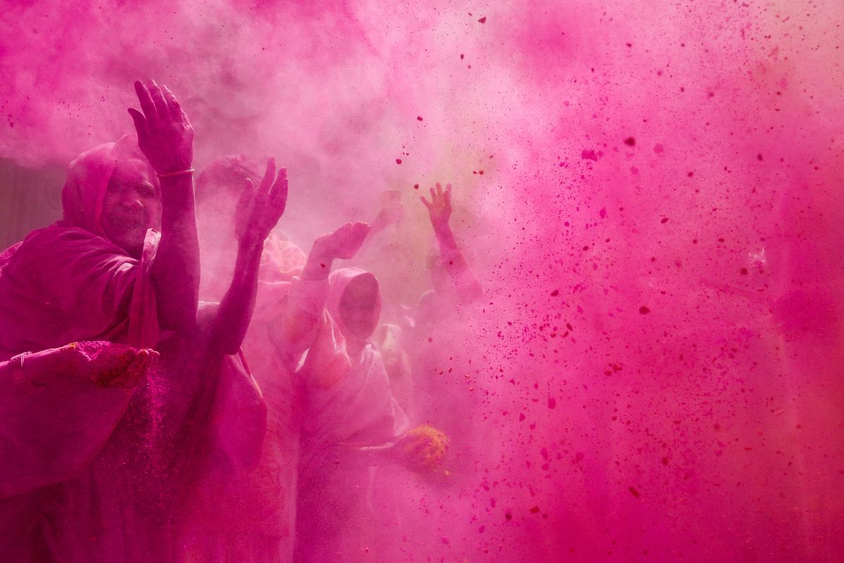 celebrates Holi