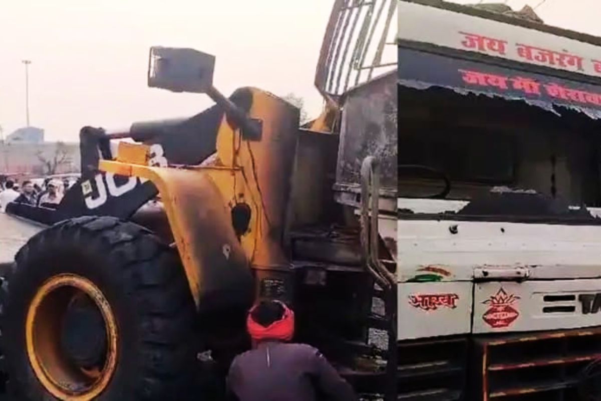 crime news hazaribagh coal project vehicles vandalise