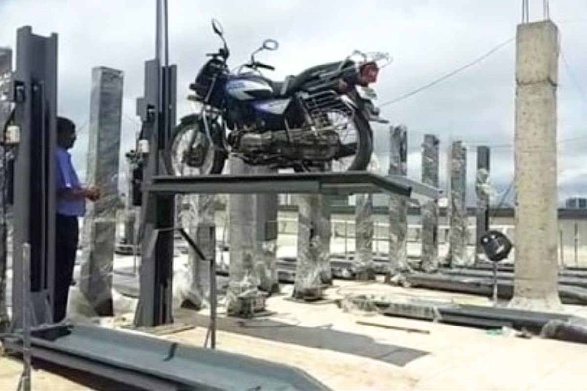 hydraulic bike parking| Hydraulic bike parking will be built at three places in Patna