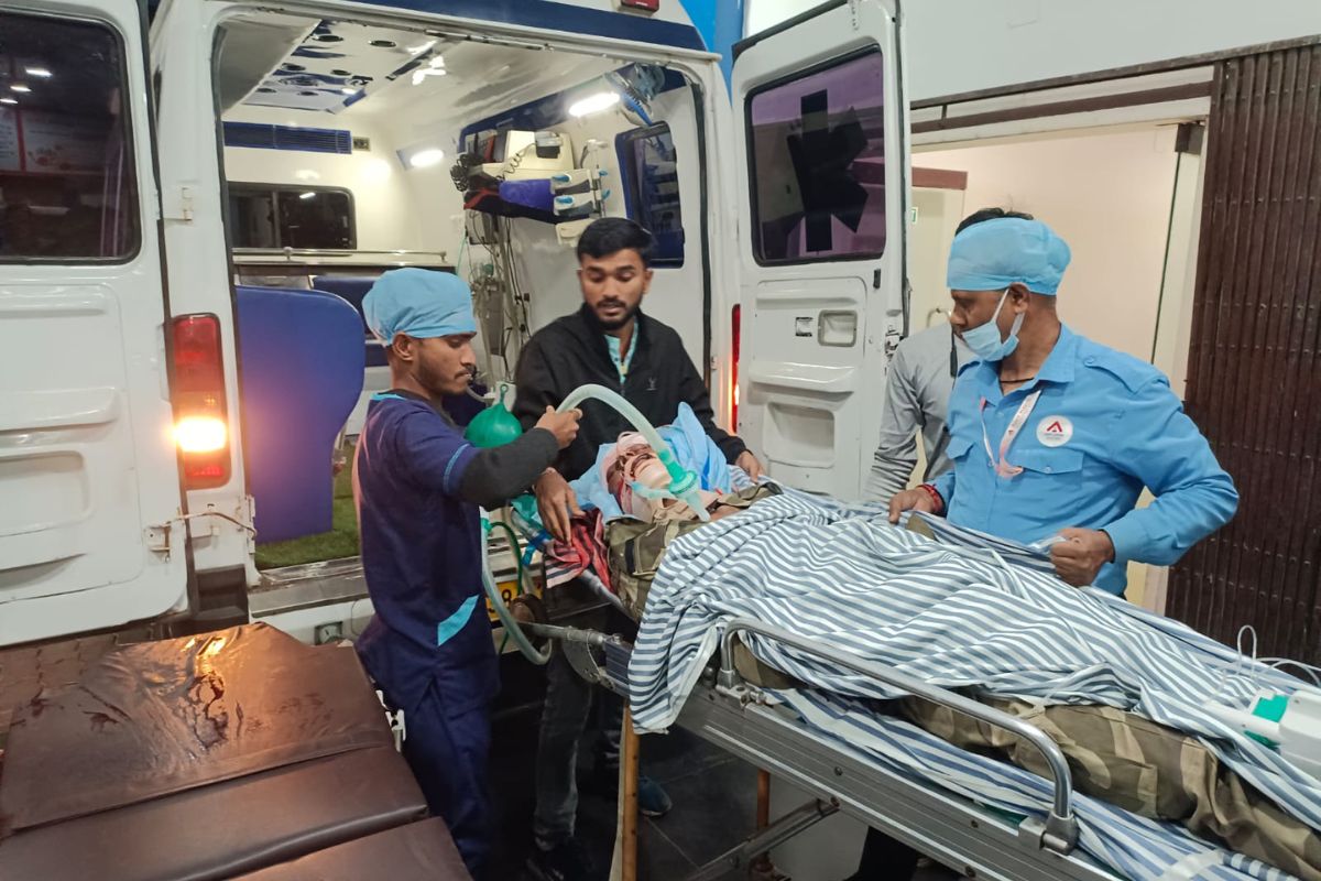 injured CISF jawan