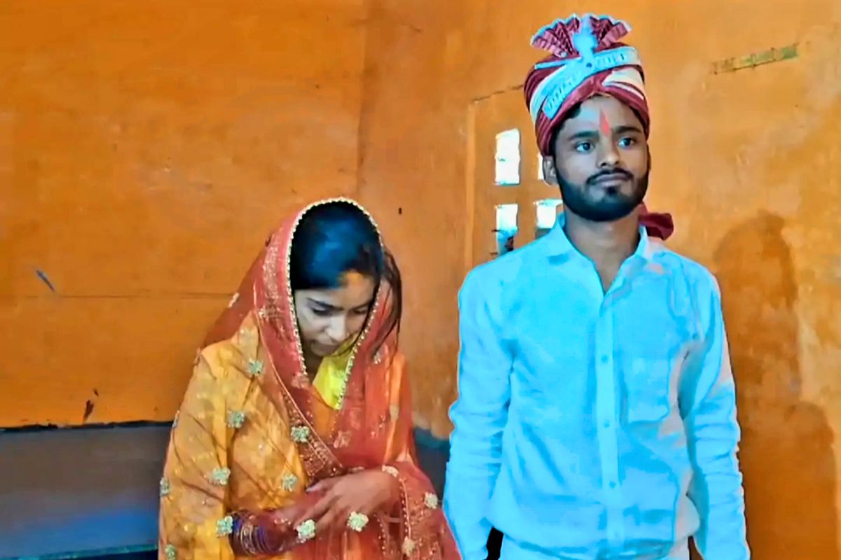 sasaram marriage| Society organized a unique wedding of a loving couple in Radha Krishna temple