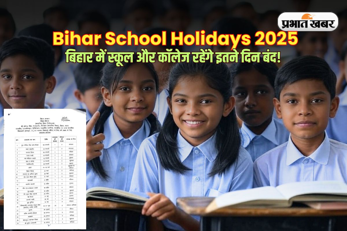 Bihar School Holidays 2025