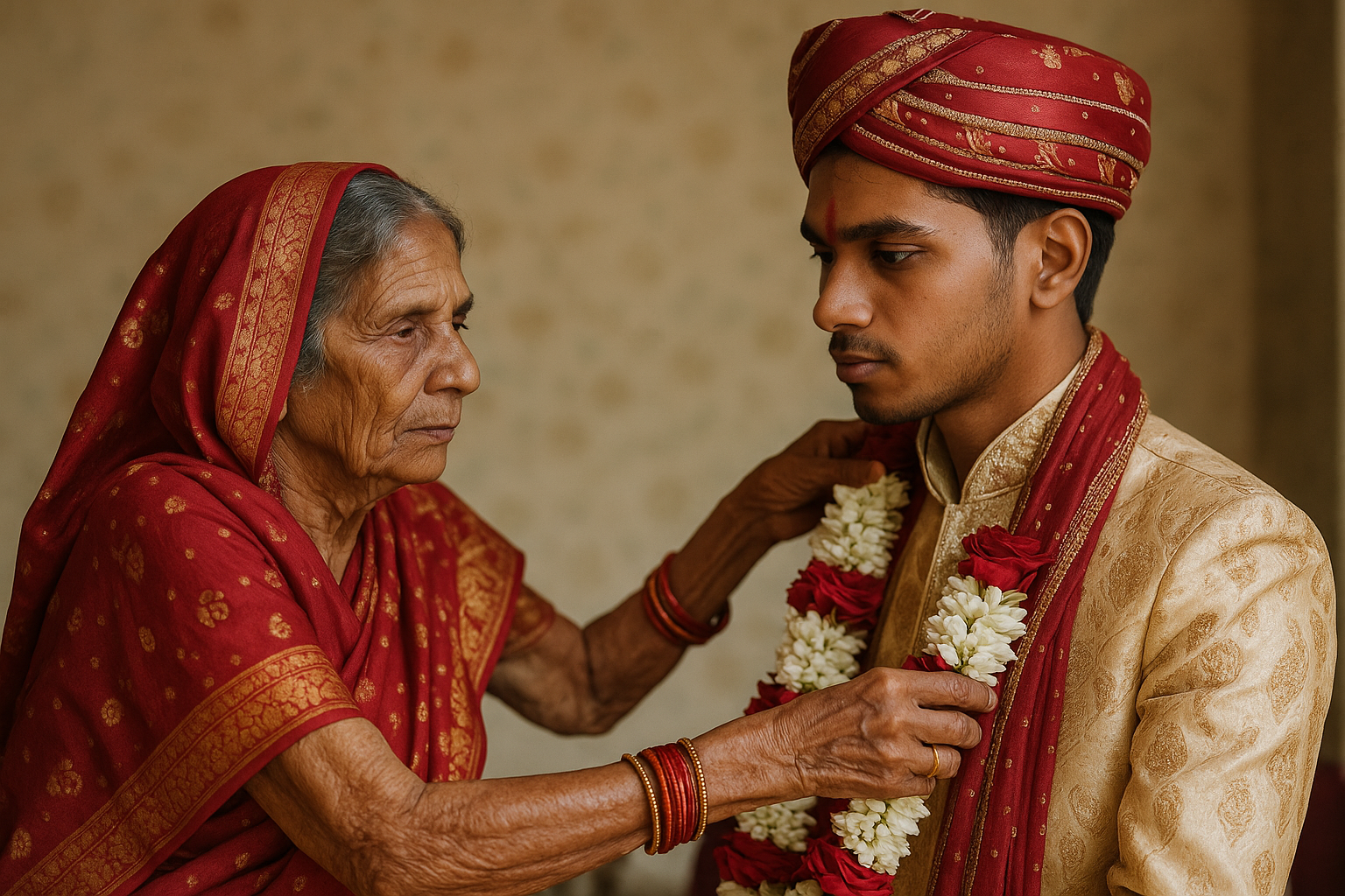 AI Image of Grandmother married grandson
