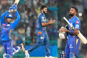 Tilak Varma, Shardul Thakur and Hardik Pandya