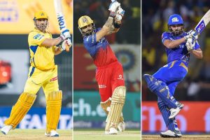 MS Dhoni, Virat Kohli and Rohit Sharma