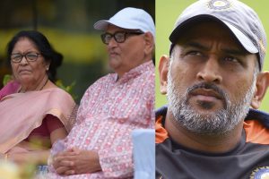 MS Dhoni and His Parents
