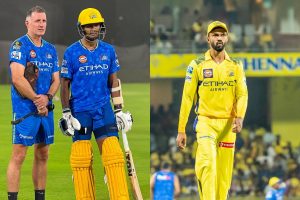 Mike Hussey, Shivam Dubey and Ruturaj Gaikwad.