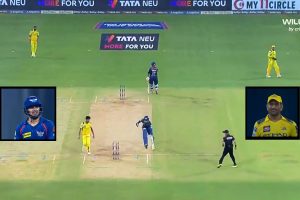 MS Dhoni Run Out Abdul Samad.