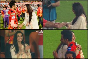 Preity Zinta Celebration after PBKS won match vs KKR.