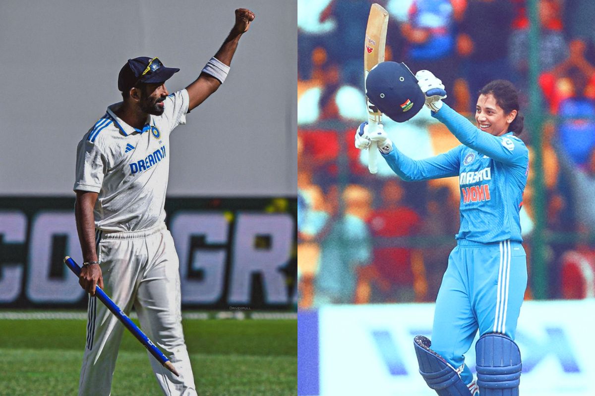 Jasprit Bumrah and Smriti Mandhana