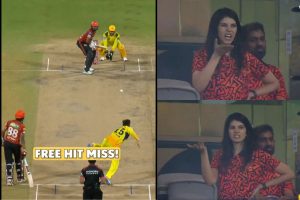 Kavya Maran Reaction on Kamindu Mendis Free Hit Miss.